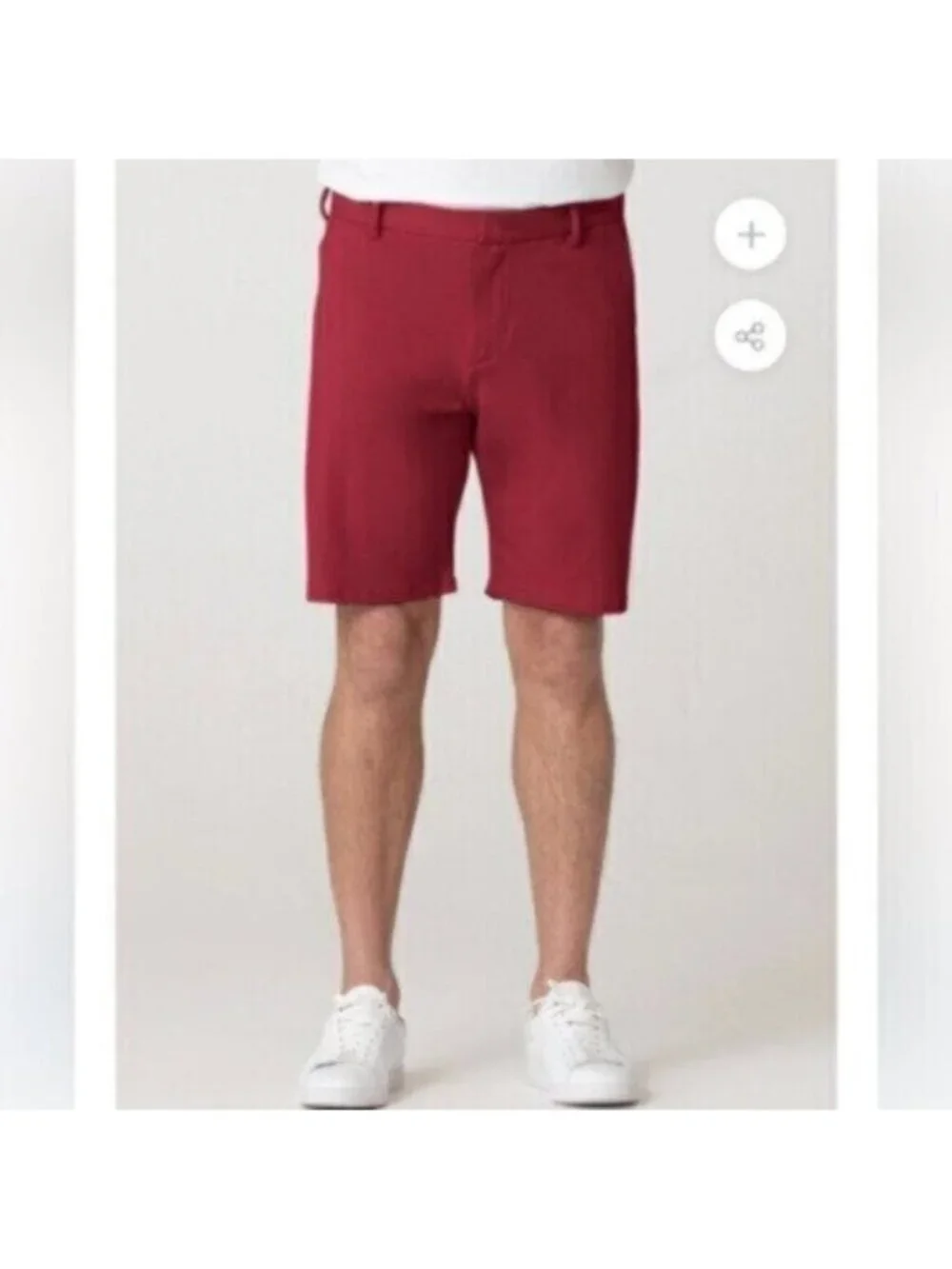 NWT Swet Tailor Men's Red Everyday Chino Short Size 28